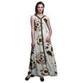 thumbnail image 1 of Bimba Tie-Dye Printed Front Slit Sleeveless Summer Spring Women Maxi PartyÂ&nbsp;Dress-Large, 1 of 5