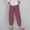 *Purple, variant on ClodeEU Women's Wide Leg Cropped Pants for Summer, Comfortable Loose Fit Casual Capris with Elastic Waist Pink,Womens Plus XXL