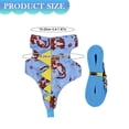 thumbnail image 3 of Pet Harness,Pet Clothes,Ferret Harness And Leash Set,Guinea Pig Harness,Rabbit Harness And Leash Set,Dark Blue,5.91 In, 3 of 9