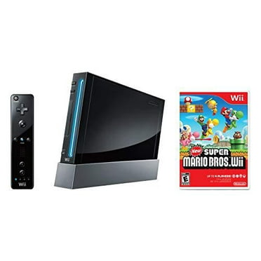 Restored nintendo wii console, black with new super mario bros wii (Refurbished)