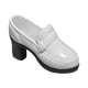 thumbnail image 4 of Zapatos de colegiala a escala 1:6, zapatos de uniforme de muñeca de moda, calzado de cuero PU. Blanco, 4 of 9