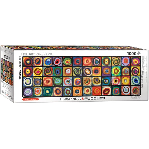 Color Squares Panorama (Expanding Upon the Work by Wasily Kandinsky) 1000-Piece Puzzle