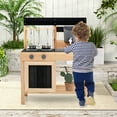 thumbnail image 2 of Gymax Cuisine de Boue pour Enfants, Ensemble de Jeu Extérieur, Cuisine de Jeu d'Imitation avec 2 Éviers Amovibles et Robinet, Naturel, 2 of 10