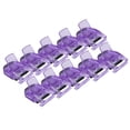 thumbnail image 4 of Juego de 10 pinzas para rizar pestañas de tamaño compacto para viajes, para un maquillaje perfecto, mini rizador de pestañas morado, 4 of 8