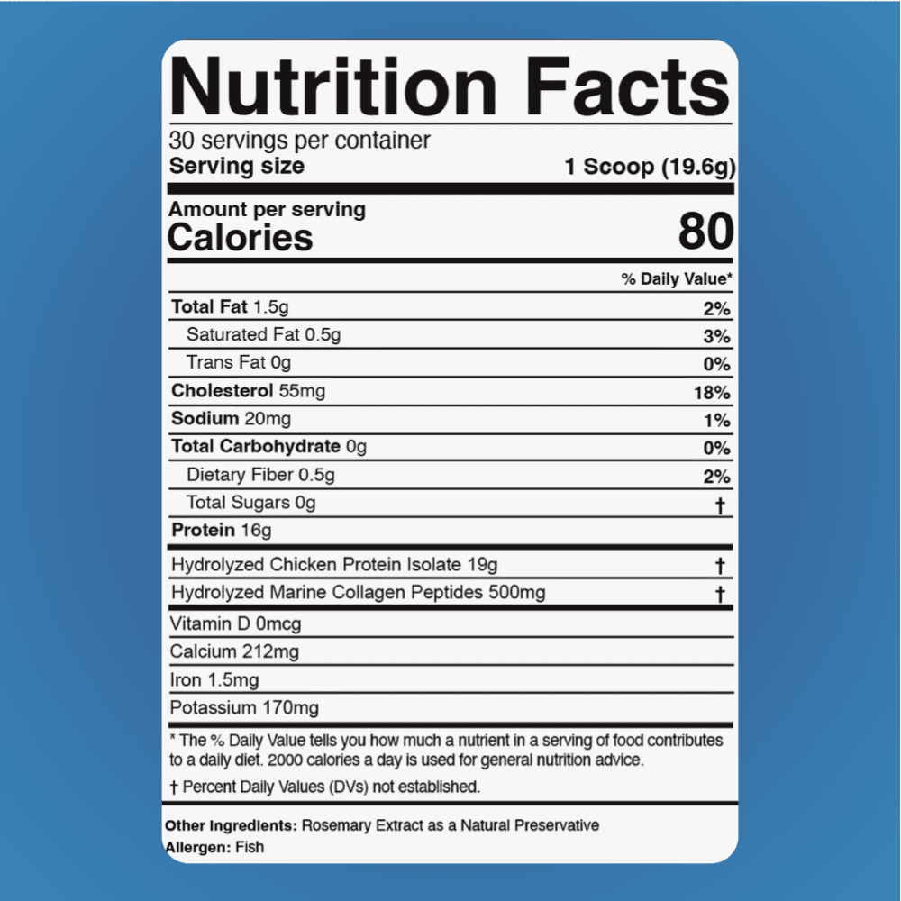 Dr. Colbert, MD Hydrolyzed Collagen Powder | Unflavored | by Divine Health | Type I, II, III Collagen | Support Healthy Hair, Skin, Nails and Joints | Keto Zone | 588g | 30 Servings