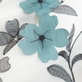 thumbnail image 5 of DriftAway Isabella Faux Silk Embroidered Window Curtain Embroidered Crafted Flower Lined with Thermal Fabric 2 Panels 63"L x 50"W, 5 of 9