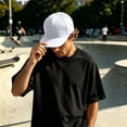 thumbnail image 2 of LiuXxxx Unisex Adjustable Hop Baseball Cap With Flat Brim For Everyday Streetwear Style White, 2 of 4