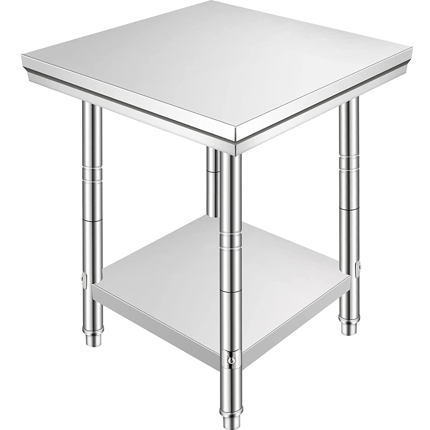 VEVOR Stainless Steel Work Table 24 x 24 x 32 inch Commercial Kitchen