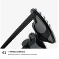 thumbnail image 4 of OJSFQUFP Heart Shape Sunglasses Love Heart Pearl Sunglasses for Women White Glasses Party Bride Sunglasses, 4 of 5