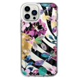thumbnail image 1 of For Apple iPhone 12 Pro Max Zebra Stripes Tropical Flowers Purple Blue Summer,iPhone 16 Pro Max, 1 of 8