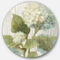 thumbnail image 1 of Designart 'Goauche Green Flower II' Farmhouse Metal Circle Wall Art, 1 of 3