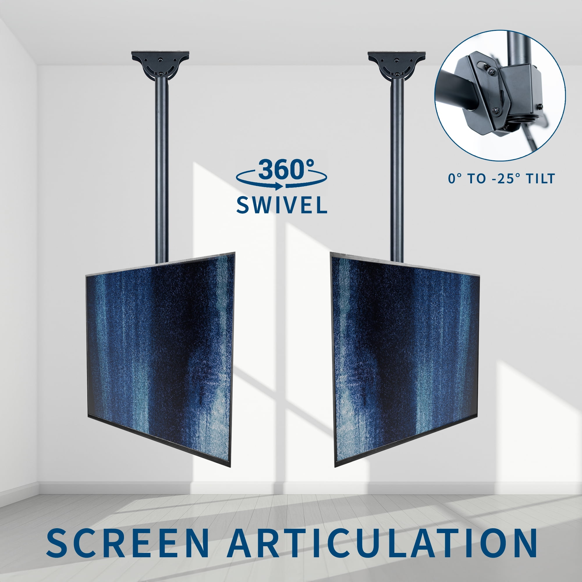 VIVO Extending Ceiling TV Mount for 37 to 90 inch Screens, 5ft Pole