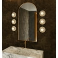 thumbnail image 3 of Kuzco Lighting Wv346322 Dahlia 3 Light 6" Wide Led Vanity Light - Urban Bronze / Alabaster, 3 of 6