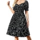 thumbnail image 2 of Baila en NEGRO Kieth DJ PERRO Haring ANIMAL Arte callejero Vestido de manga corta ropa para mujer Vestido, 2 of 7