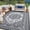 gray-8'x10', variant on Reversible Waterproof Outdoor Rug Large Plastic Straw Mat, Vintage Woven Area Carpet with Carry Bag for Patio RV Camping