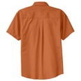 thumbnail image 6 of Yellow Rooster Men's Short Sleeve Easy Care Shirt Texas Orange/Light Stone XS, 6 of 6
