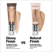 Revlon PhotoReady Candid Glow Moisture Glow Anti-Pollution Foundation with Vitamin E and Prickly Pear Oil, Anti-Blue Light Ingredients, 240 Natural Beige, 0.75 fl oz
