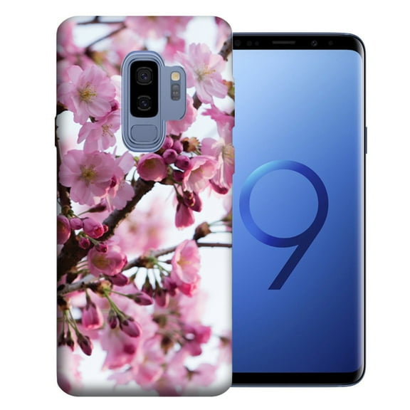 MUNDAZE For Samsung Galaxy S9 Plus Cherryblossom Design TPU Gel Phone Case Cover