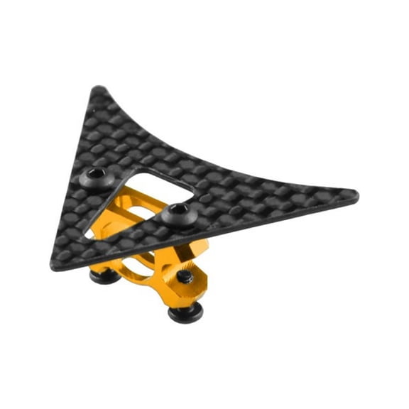 MICROHELI Aluminum Tail Boom Support Mount w/ Fin (GOLD) - WLTOYS V950