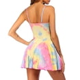 thumbnail image 4 of Viikei Summer Dresses for Women 2025 Plus Dresses for Women Plus Size Women Dress Plus Dresses for Women 2025 Camisole Square Collar Tie-Dye Fashion Dress, 4 of 9