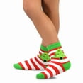 thumbnail image 4 of TeeHee Christmas Kids Cotton Fun Crew Socks 3-Pair Pack (9-10 Years, Reindeer Tree and Candy Cane), 4 of 5