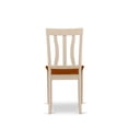 thumbnail image 5 of East West Furniture  Dining Table Set- a Dining Table and Wood Seat Chairs, Buttermilk & Cherry(Pieces Options) Off-White WEAN5-BMK-W 5-Piece 4, 5 of 5