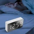 thumbnail image 4 of Mini Digital Alarm Clock, Plastic, White, 7.2x4x1.8cm, Clear Display, Low Power Consumption, 4 of 8