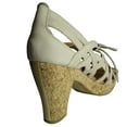 thumbnail image 3 of Gentle Souls Womens Shutter NU Strappy Cork Platform Pump, Mushroom, US 8.5, 3 of 3