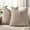 Khaki, variant on decorUhome Throw Pillow Covers 18x18 Set of 2, Farmhouse Decorative Chenille Pillow Covers for Couch, Cream White(Pillow Cover Only, No Inserts Included)