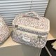 thumbnail image 5 of Skincare Bag Organizador Maquillaje Floral Cosmetic Acolchado Aestesia Almacenamiento, 5 of 8