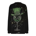 thumbnail image 5 of LEKWK Womens St Patricks Day Shirt Regular Fit Quarter Zip Sweatshirts Long Sleeve Graphic Tees Multiple Kittens In Shamrock Hats Print Festival Outfits, 5 of 5