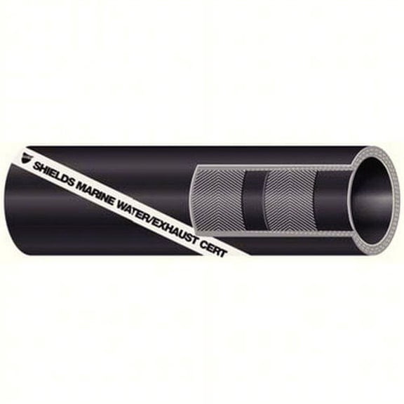 Shields Softwall Exhaust/Water Hose 6" x 2' 116-200-6000-24