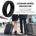thumbnail image 3 of 8Pcs Silicone Wheel Protectors Flexible Wear Resistant Scratch-proof Noise Reducing Suitcase Wheel Covers Castor Sleeves-Black, 3 of 8