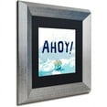 thumbnail image 2 of Trademark Fine Art "Ahoy" Canvas Art by Lisa Powell Braun, Black Matte, Silver Frame, 2 of 4