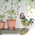 thumbnail image 3 of Colorida de gallo escultura de hierro arte estatua de Animal para estante de gabinete de Sunnimix estatua de estatuilla de gallo, 3 of 8