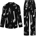 thumbnail image 6 of HPINK-T Pajama Sets for Womens Cowboys Riding Horses Loose Button Down Long Sleeve Shirts And Pants Set, 6 of 12
