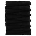 thumbnail image 2 of Luxury Hotel & Spa Quality Collection Highly Absorbent, 100% Turkish Cotton 700 GSM, Eco Friendly Towel, for Bathroom, Gymand Kitchen Dobby Border Soft Towel Set (Black, Wash Cloths - Set of 12), 2 of 5