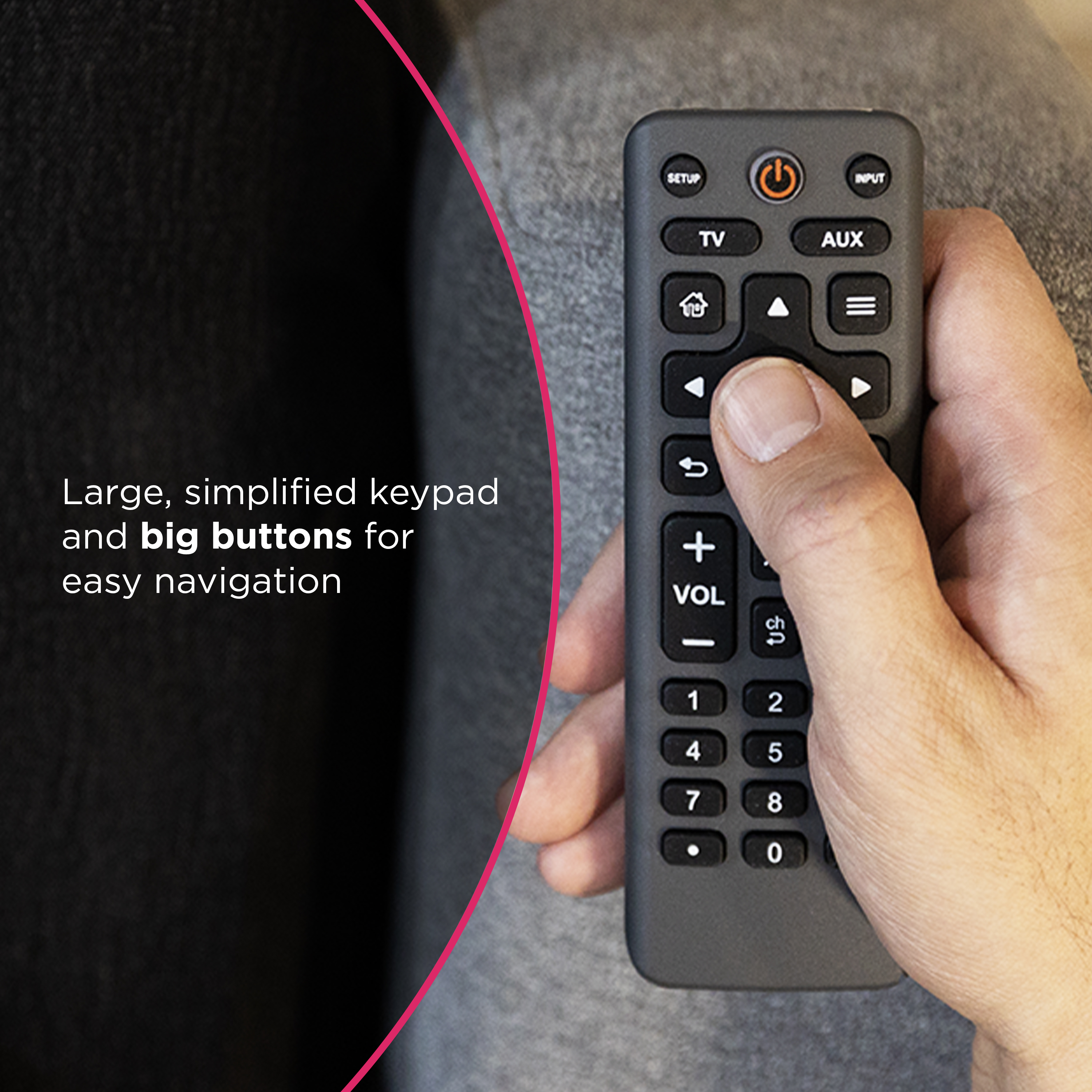 GE 2-Device Universal Remote Control, Charcoal photo 2