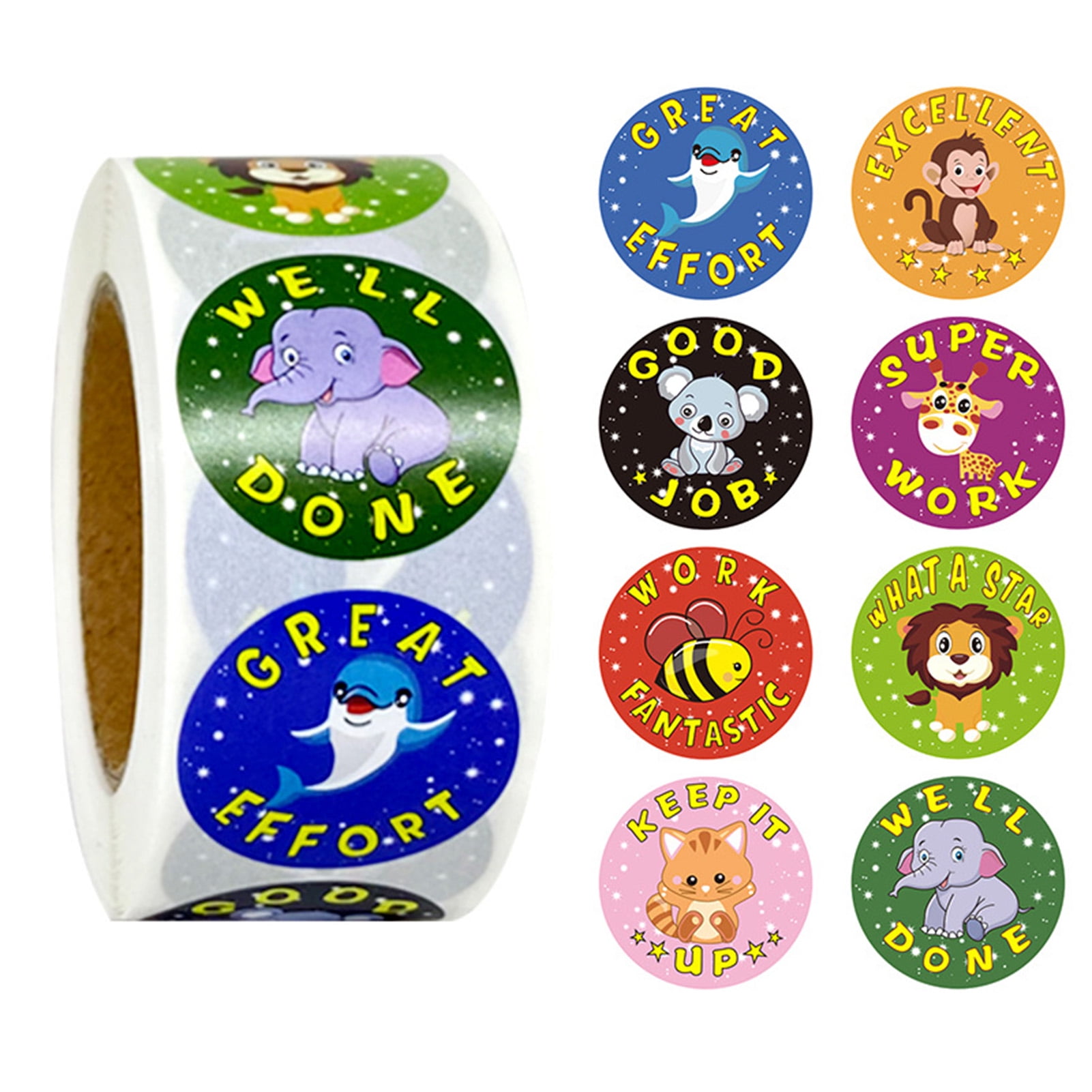280 Childrens Reward Stickers for Kids Motivation Merit Praise School Teacher Labels by Minilabel