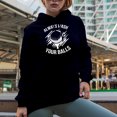 thumbnail image 2 of Always Wash Your Balls Pun Quote with Ball on a Tee, Golf Player, Golfing or Golfer Themed Merch Gift, Navy Blue Hooded Sweatshirt or Hoodie, Medium, 2 of 5
