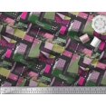 thumbnail image 2 of Soimoi Rayon Crepe Fabric Patchwork Color Block Printed Fabric 1 Yard 46 Inch Wide, 2 of 3
