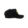 thumbnail image 4 of Men's Retired Series U.S. Military Veteran Unstructured Snapback Baseball Hat US Airforce Black, 4 of 4