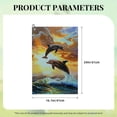 thumbnail image 6 of ONETECH Funny Golf Towel for Men 24x16in Dolphins Sunset Clouds 1PC, 6 of 7
