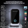 thumbnail image 4 of Adaptador Bluetooth para Coche, Adaptador Mini Aux Bluetooth 5.0 con Llamadas Manos Libres, Conexión Dual, Tiempo de reproducción 16H, Receptor Bluetooth para Coche, estéreo doméstico, Auriculares, 4 of 7
