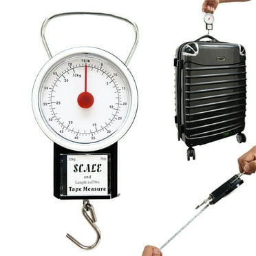 Luggage Travel Scale Portable Baggage Hanging Accuracy Suitcase Hook 32 kg 75 Lb