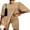 Khaki, variant on Ekouaer Pajamas Set 2 Piece Lounge Sets Ribbed Knit Matching Outfits T-shirt Biker Shorts Sleepwear Loungewear Sweatsuits
