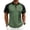 Green, variant on 250th Anniversary Tactical Polo Shirt for Men 1776-2026 - Distressed American Flag Print V-Neck Short Sleeve Button Down Top - Patriotic USA Military Style Golf Shirt Green XXL