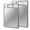 Gray-set of 2(M+L), variant on Double-sided Gr1 Titanium&wheat Straw Board 15"*10" For Kitchen Non Chopping Meat & Vegetables Non-slip Silicone Edge Juice Groove