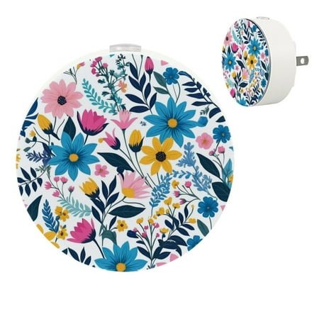 

YZUOUZY Lamp for Bedroom Night Lights Small Bedside Lamps Set of 2 Trendy Floral Gentle Flowers