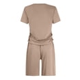thumbnail image 5 of Short Set Two Piece Outfits Sets Short Sleeve T Shirt & Shorts Summer Clothes Vacation Outfits for Women, 5 of 5